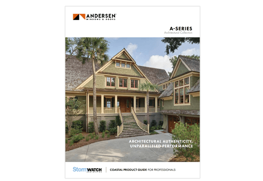 screenshot of andersen a-series coastal product guide cover 