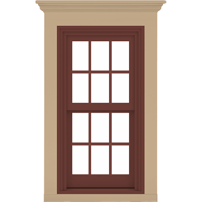 A-Series double-hung window exterior