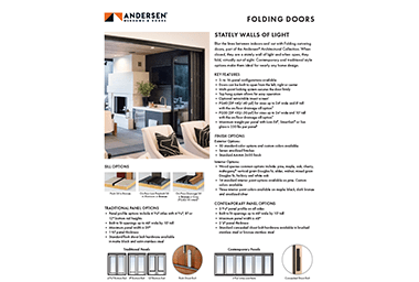 Folding Doors Info Sheet